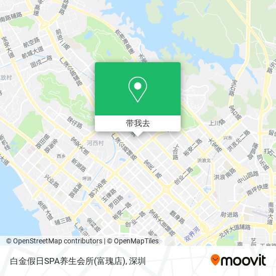 白金假日SPA养生会所(富瑰店)地图