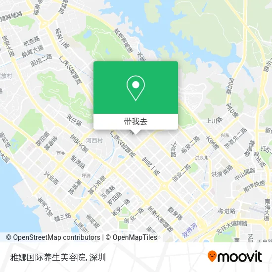 雅娜国际养生美容院地图