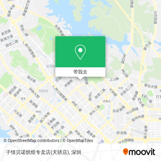 子情贝诺烘焙专卖店(天骄店)地图