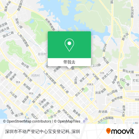 深圳市不动产登记中心宝安登记科地图