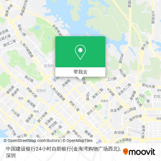 中国建设银行24小时自助银行(金海湾购物广场西北)地图