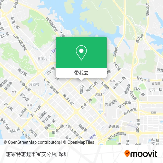惠家特惠超市宝安分店地图