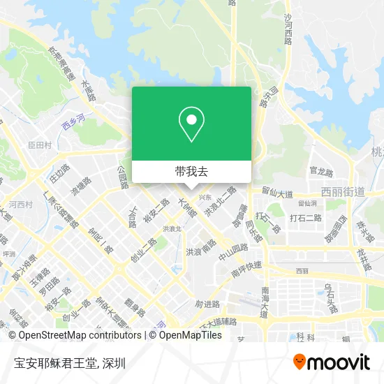 宝安耶稣君王堂地图