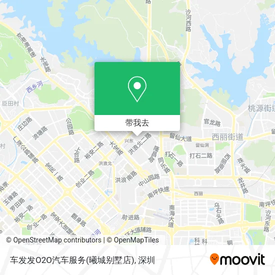 车发发O2O汽车服务(曦城别墅店)地图