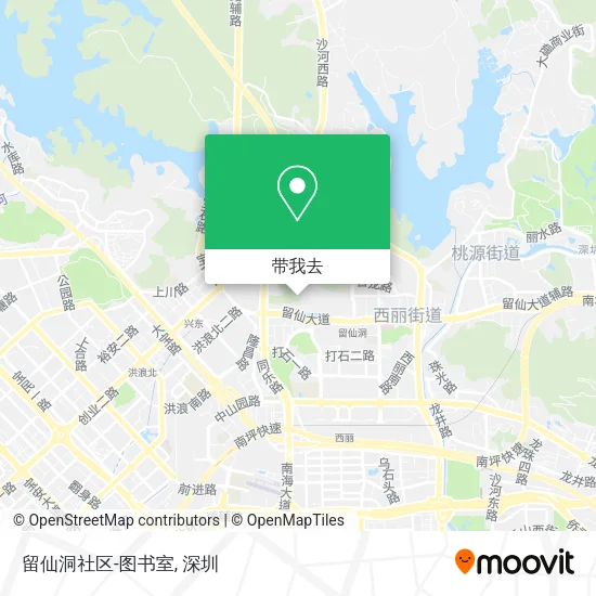 留仙洞社区-图书室地图