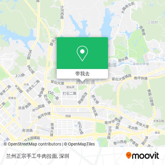 兰州正宗手工牛肉拉面地图