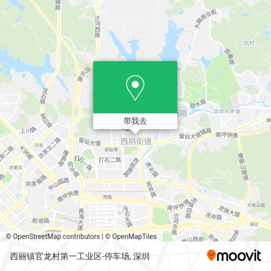 西丽镇官龙村第一工业区-停车场地图
