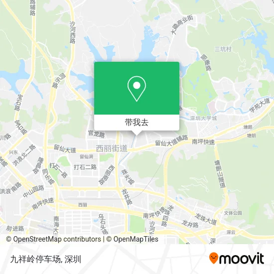 九祥岭停车场地图