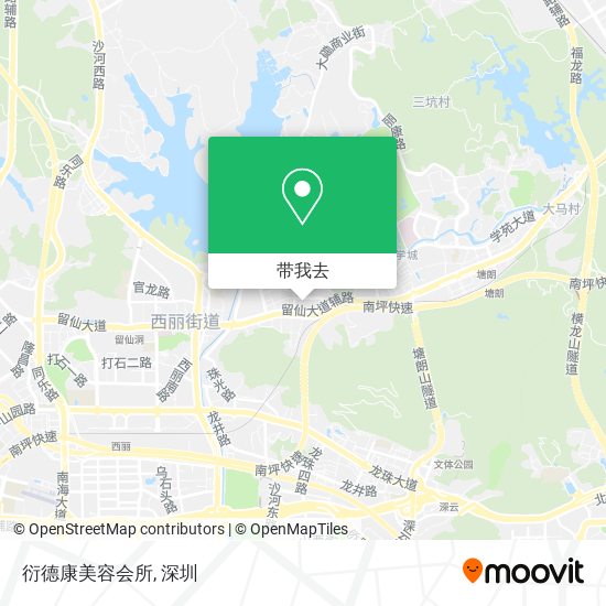 衍德康美容会所地图