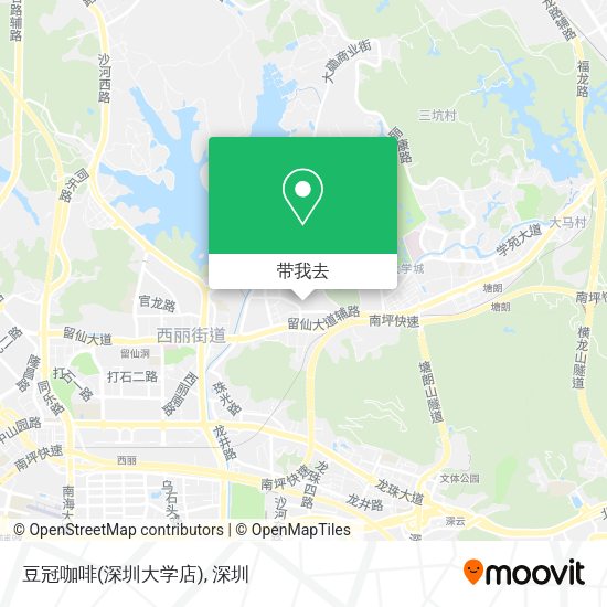 豆冠咖啡(深圳大学店)地图