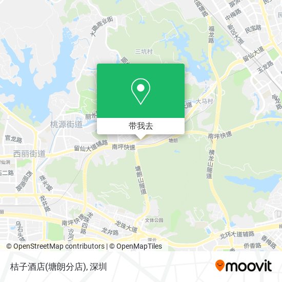桔子酒店(塘朗分店)地图