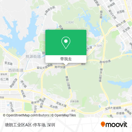 塘朗工业区A区-停车场地图