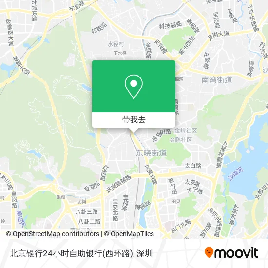 北京银行24小时自助银行(西环路)地图