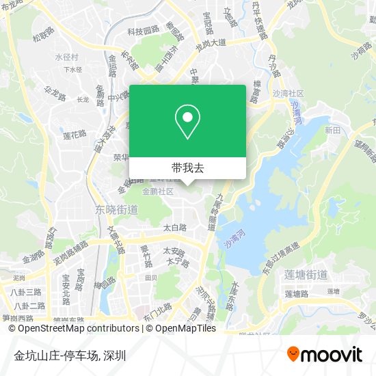 金坑山庄-停车场地图