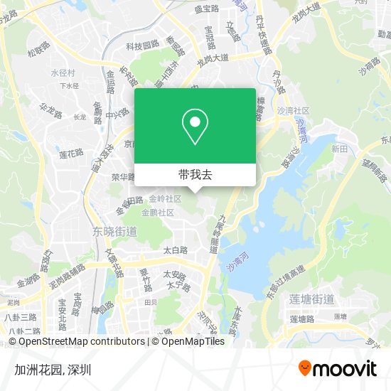 加洲花园地图