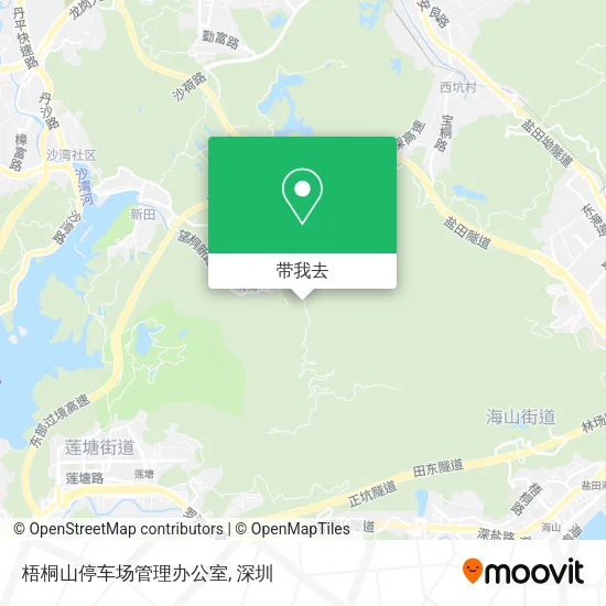 梧桐山停车场管理办公室地图