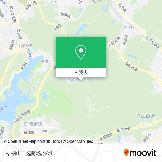 梧桐山自选商场地图