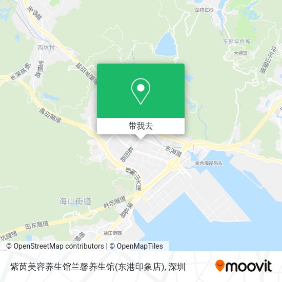 紫茵美容养生馆兰馨养生馆(东港印象店)地图