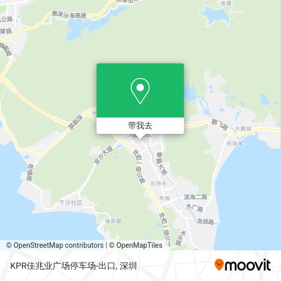 KPR佳兆业广场停车场-出口地图