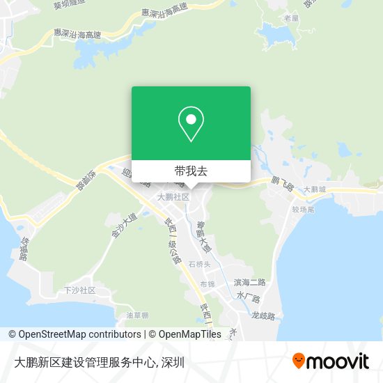 大鹏新区建设管理服务中心地图