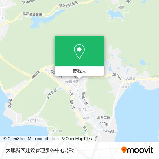 大鹏新区建设管理服务中心地图
