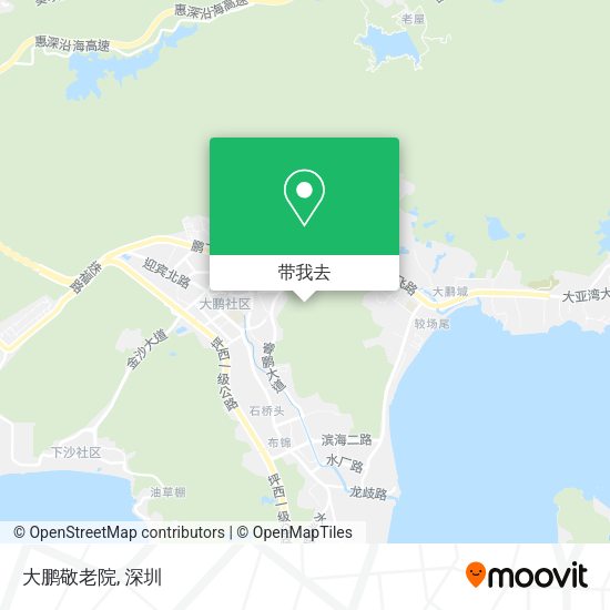 大鹏敬老院地图