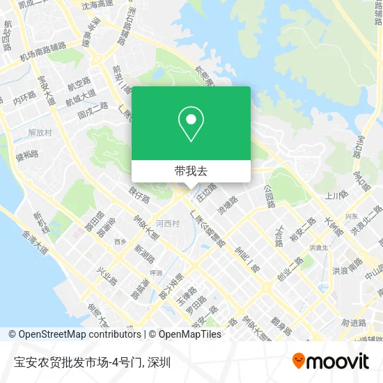 宝安农贸批发市场-4号门地图