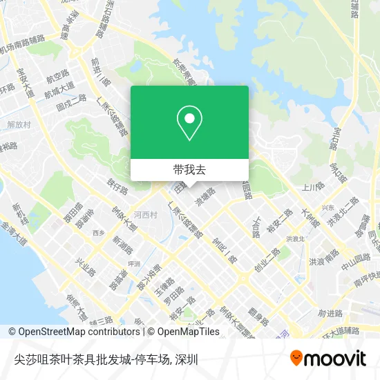 尖莎咀茶叶茶具批发城-停车场地图