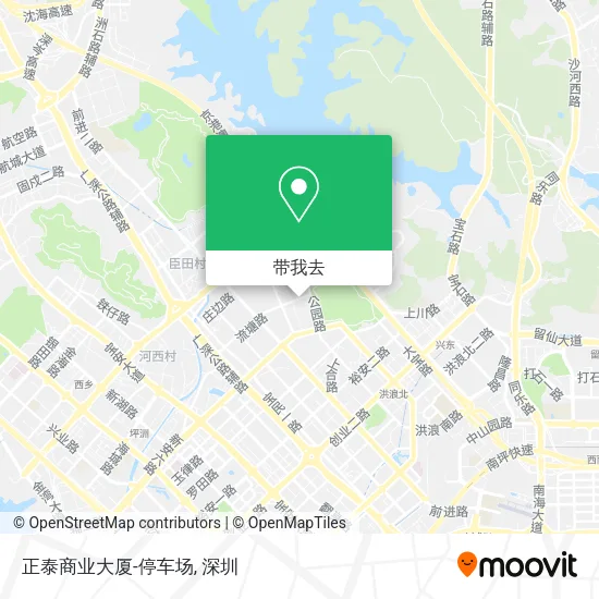 正泰商业大厦-停车场地图