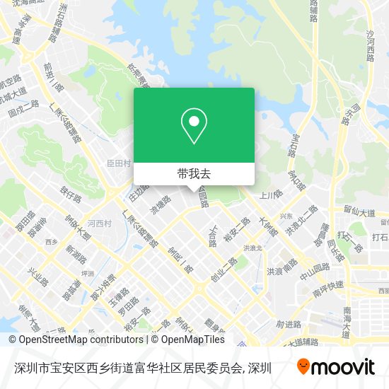 深圳市宝安区西乡街道富华社区居民委员会地图