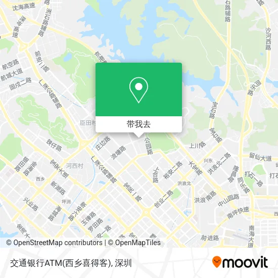 交通银行ATM(西乡喜得客)地图