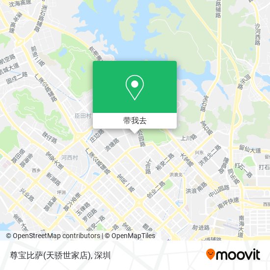 尊宝比萨(天骄世家店)地图