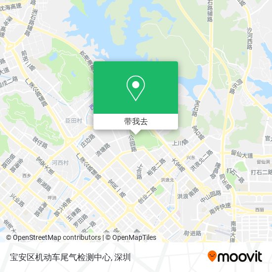 宝安区机动车尾气检测中心地图