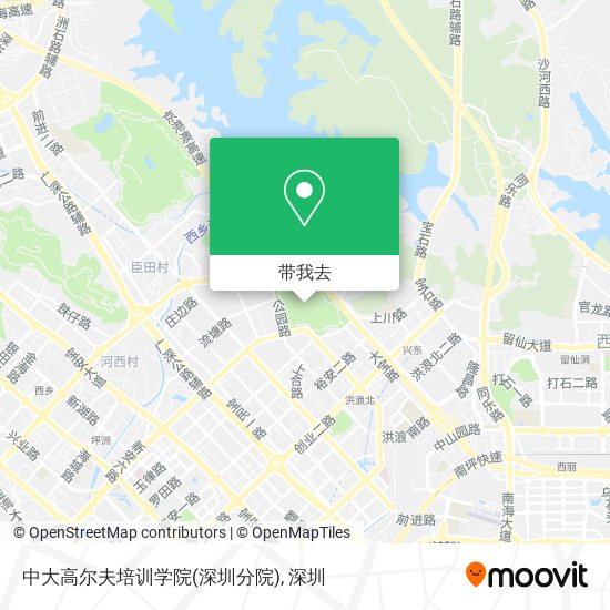 中大高尔夫培训学院(深圳分院)地图