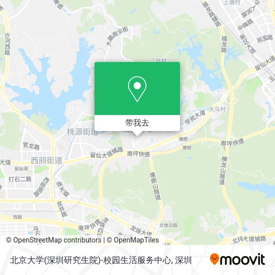 北京大学(深圳研究生院)-校园生活服务中心地图