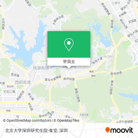 北京大学深圳研究生院-食堂地图