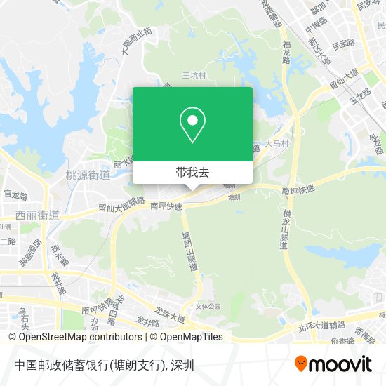 中国邮政储蓄银行(塘朗支行)地图