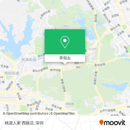 桃源人家 西丽店地图