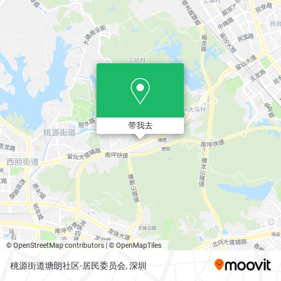 桃源街道塘朗社区-居民委员会地图