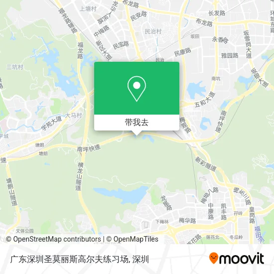 广东深圳圣莫丽斯高尔夫练习场地图