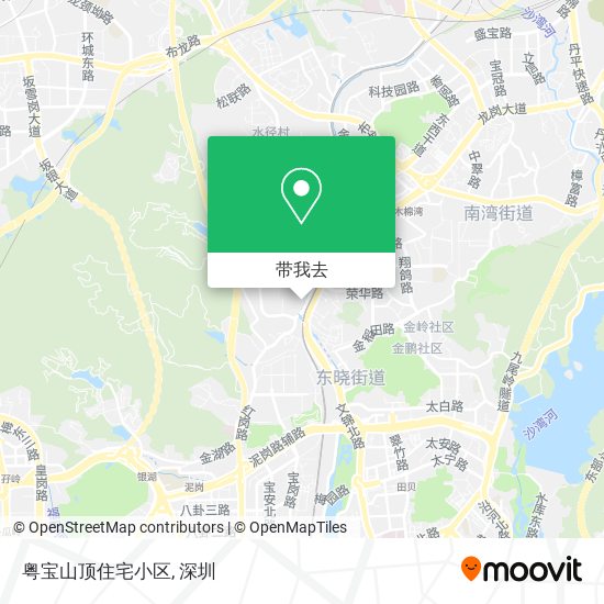 粤宝山顶住宅小区地图