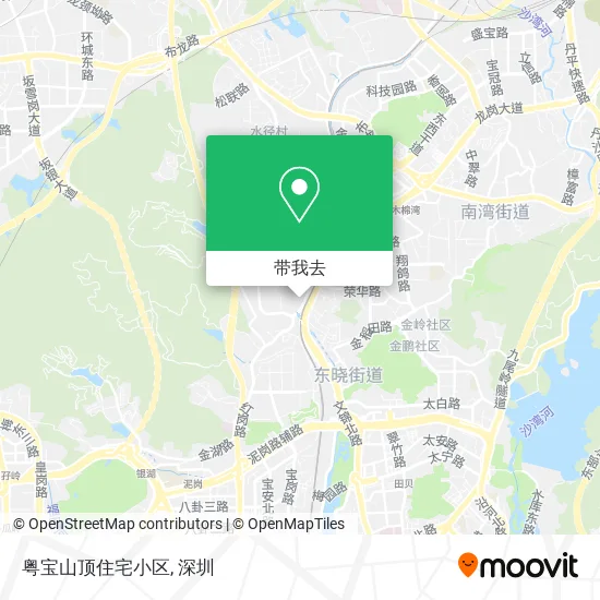 粤宝山顶住宅小区地图