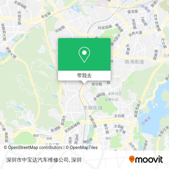 深圳市中宝达汽车维修公司地图