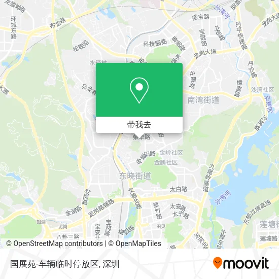 国展苑-车辆临时停放区地图