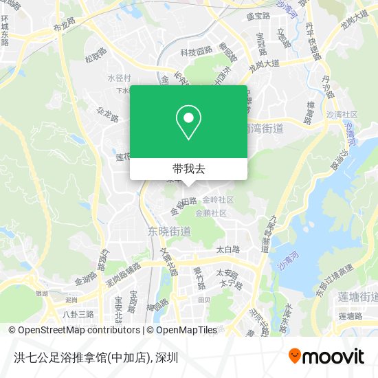 洪七公足浴推拿馆(中加店)地图