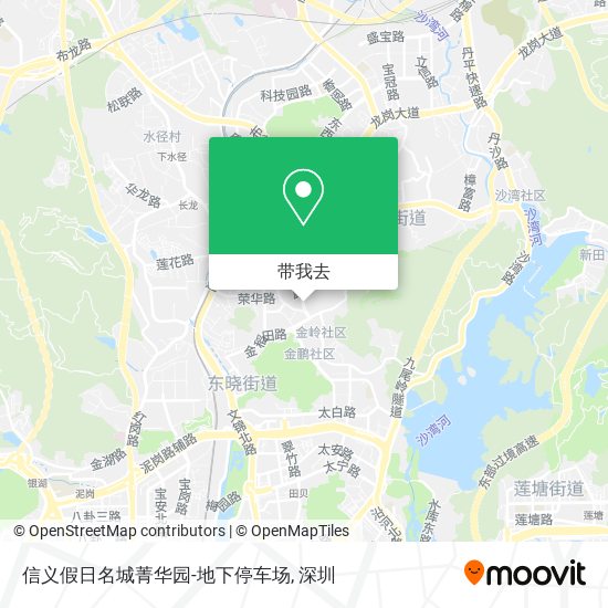 信义假日名城菁华园-地下停车场地图