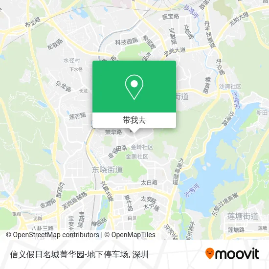 信义假日名城菁华园-地下停车场地图