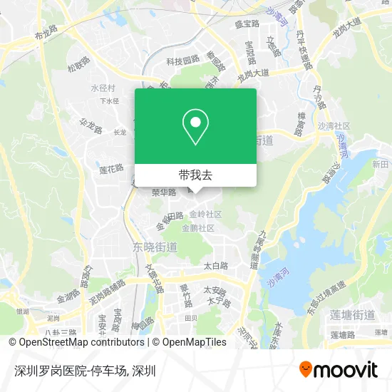 深圳罗岗医院-停车场地图