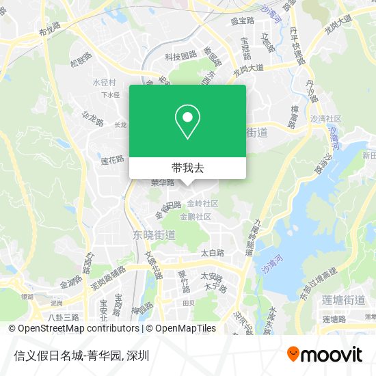 信义假日名城-菁华园地图