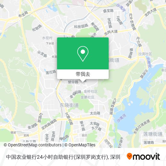 中国农业银行24小时自助银行(深圳罗岗支行)地图